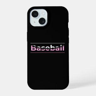 Meisjeshonkbal - Roze Geometrische Typografie iPhone 15 Hoesje