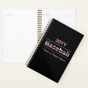 Meisjeshonkbal - Roze Geometrische Typografie Planner