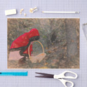 meisjeskapje Autumn Forest Sketch Art Tissuepapier (Craft)