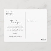 Meisjeskleren Waterverf Minimalistische Baby Showe Briefkaart (Achterkant)