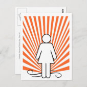 Meisjeskracht Briefkaart (Voorkant / Achterkant)