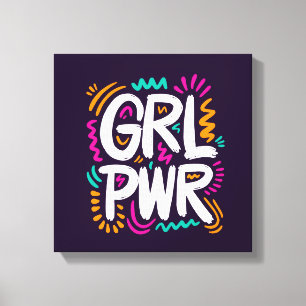 Meisjeskracht Canvas Afdruk