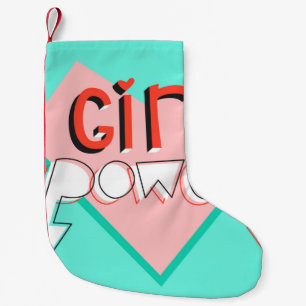 Meisjeskracht. Eenvoudig ontwerp met heldere grafi Kleine Kerstsok