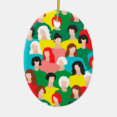 Meisjeskracht Keramisch Ornament (Voorkant)