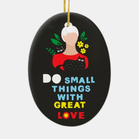 Meisjeskracht Keramisch Ornament (Achterkant)