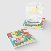 Meisjeskracht Stenen Onderzetter (Zijkant)