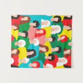 Meisjeskracht Wandkleed (Voorkant (horizontaal))