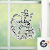 Meisjeskrachtsculpboat Thunder_Cove Raamsticker (Huis)