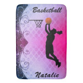 Meisjeskruid Basketball Badmat (Voorkant Verticaal)