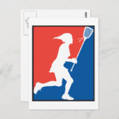 Meisjeslacrosse Briefkaart (Voorkant / Achterkant)