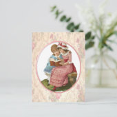 Meisjeslezen Briefkaart (Staand voorkant)