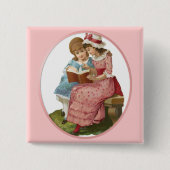 Meisjeslezen Vierkante Button 5,1 Cm (Voorkant)