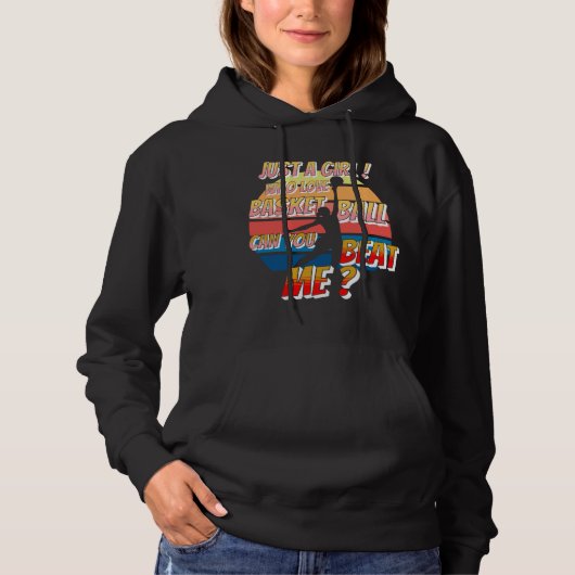 Meisjesliefde Basketball ziel, grappige humor atle Hoodie (Voorkant)