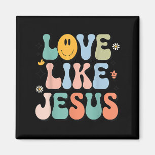 Meisjesliefde zoals Jezus Schattig Christelijk Peu Magneet