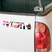 Meisjesmeisje bumper sticker (Op Truck)