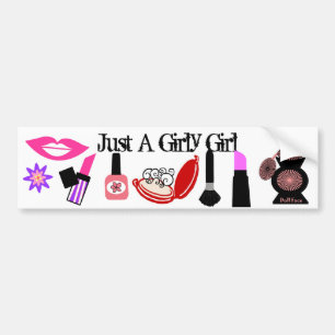 Meisjesmeisje bumper sticker