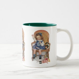Meisjesnaaipoppen Tweekleurige Koffiemok