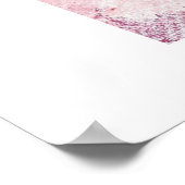 Meisjesnaam Letter F roze Waterverf Poster (Hoek)