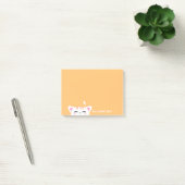 Meisjesnaam Pastel Yellow Cute Kat Post-it® Notes (Kantoor)
