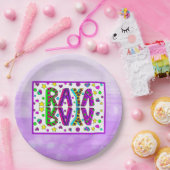 Meisjesnaam Raya met sterren en harten Papieren Bordje (Feest)