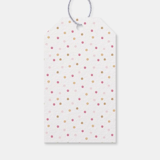 Meisjesolifant baby shower bedankt cadeaulabel (Achterkant)