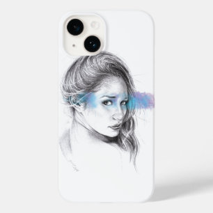 Meisjesportretpotlood Case-Mate iPhone 14 Hoesje