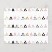 Meisjesregel Abstracte Waterverf Baby shower begro (Achterkant)