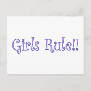 Meisjesregel! Briefkaart