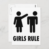 Meisjesregel Briefkaart (Voorkant / Achterkant)