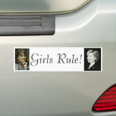 Meisjesregel Bumpersticker (Op auto)