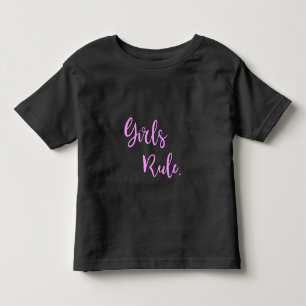 Meisjesregel - Roze Inspirerend tekst Kinder Shirts