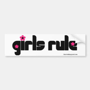 Meisjesregelaar bumpersticker