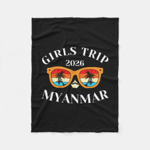 Meisjesreis 2026 Myanmar Lentevakantie 2026 Cruise Fleece Deken