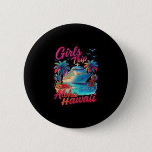Meisjesreis Cruise Aloha Hawaï 2026 Matching Famil Ronde Button 5,7 Cm
