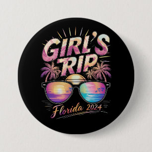 Meisjesreis Florida 2024 Zomer Strand Weekend Ronde Button 7,6 Cm