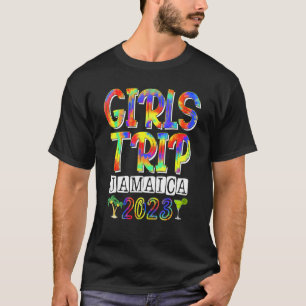 Meisjesreis Jamaica 2023 Bachelorette-feest Tie Dy T-shirt