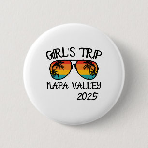 Meisjesreis Napa Valley 2025 Zomer Vakantie Matchi Ronde Button 5,7 Cm