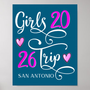 Meisjesreis San Antonio Vakantiegroep Poster