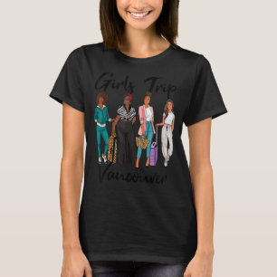 Meisjesreis Vancouver voor Melanin Afro Black Vaca T-shirt