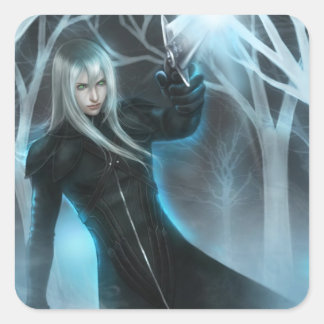 meisjesrestant vierkante sticker