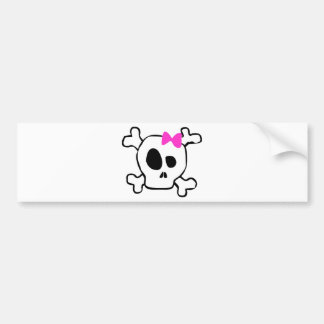 Meisjesschedel Bumpersticker
