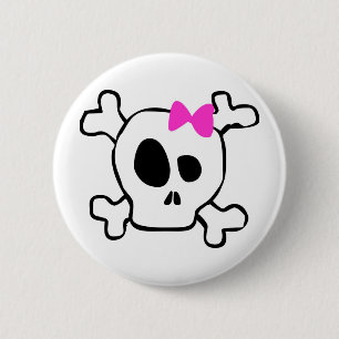 Meisjesschedel Ronde Button 5,7 Cm