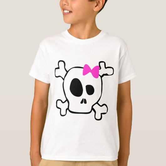 Meisjesschedel T-shirt (Voorkant)