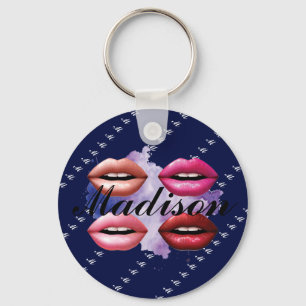 Meisjesstijl Lips Beauty Custom Sleutelhanger
