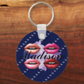 Meisjesstijl Lips Beauty Custom Sleutelhanger (Voorkant)