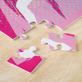 Meisjestennispuzzel voor kinderen - Liefde beteken Legpuzzel (Zijkant)