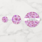 Meisjesuitje, Bruidsfeest Golf Lavendel Confetti (Voorkanten)