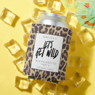 Meisjesuitje Feestje Laten we Wild Cheetah Blikjeskoeler