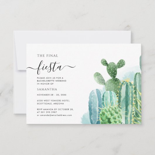 Meisjesuitje met route Cacti Vetplanten Kaart (Voorkant)