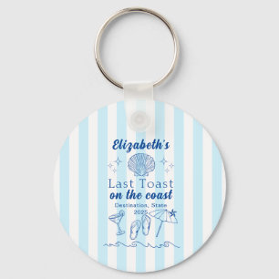 Meisjesuitje Strandfeest Laatste Toast Aan de Kust Sleutelhanger